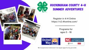 Rockingham County 4-H Summer Adventures
