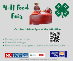 Cover photo for 4-H Food Fair